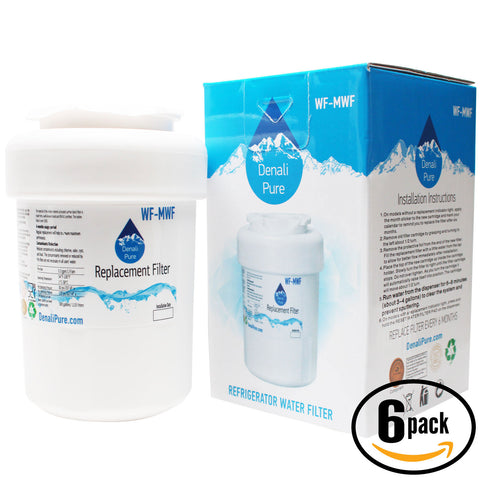 6-Pack Replacement General Electric PSS26MGPAWW Refrigerator Water Filter