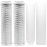 Reverse Osmosis Water Filter Kit - Includes Carbon Block Filters, PP Sediment Filter & Inline Filter Cartridge