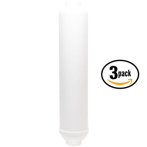 3-Pack 10" Universal Inline Water Filter Cartridge