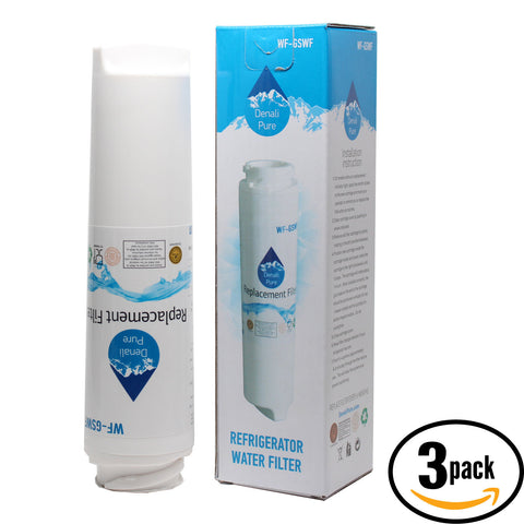3-Pack Replacement General Electric GFSF2KEXAWW Refrigerator Water Filter