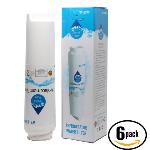 6-Pack Replacement General Electric PFCF1NFXCBB Refrigerator Water Filter