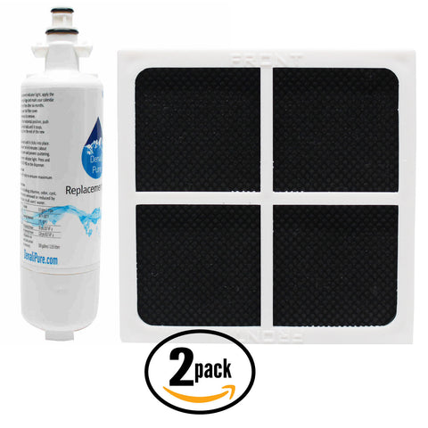2-Pack LG LT120F Air Filter & LT700P Water Filter
