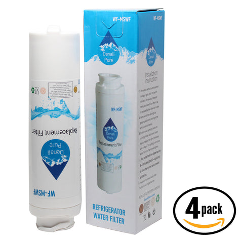 4-Pack Replacement General Electric PSH25PGWCBV Refrigerator Water Filter
