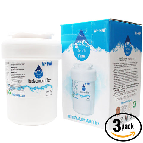 3-Pack Replacement General Electric GSH22JSXASS Refrigerator Water Filter