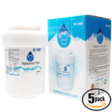 5-Pack Replacement General Electric PFSS2MJYCSS Refrigerator Water Filter