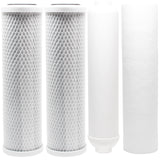 Replacement Filter Kit for AMI AAA-1005PE RO System - Includes Carbon Block Filters, PP Sediment Filter & Inline Filter Cartridge