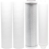 Reverse Osmosis Water Filter Kit - Includes Carbon Block Filter, PP Sediment Filters & Inline Filter Cartridge