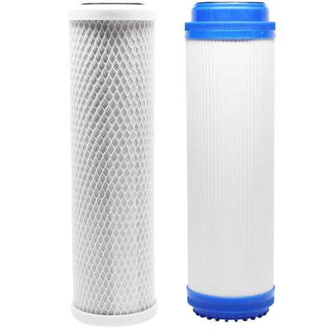 Replacement Filter Kit for H2O Distributors ADWU-D RO System - Includes Carbon Block Filter & Granular Activated Carbon Filter