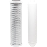 Replacement Filter Kit for Crystal Quest CQE-RO-00116 RO System - Includes Carbon Block Filter & Inline Filter Cartridge
