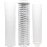 Reverse Osmosis Water Filter Kit - Includes Carbon Block Filter, PP Sediment Filter & Inline Filter Cartridge