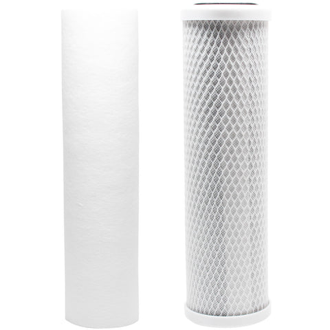 Replacement Filter Kit for MaxWater 102071 RO System - Includes Carbon Block Filter & PP Sediment Filter