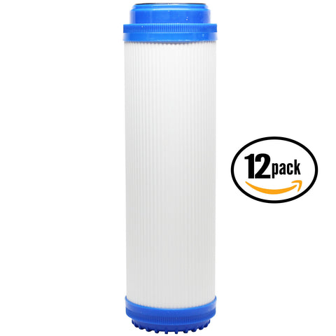 12-Pack Replacement Aquaksy 10fiho Granular Activated Carbon Filter