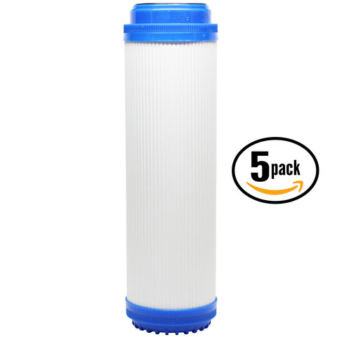 5-Pack Replacement Hydronix HF2-10CLWH38 Granular Activated Carbon Filter
