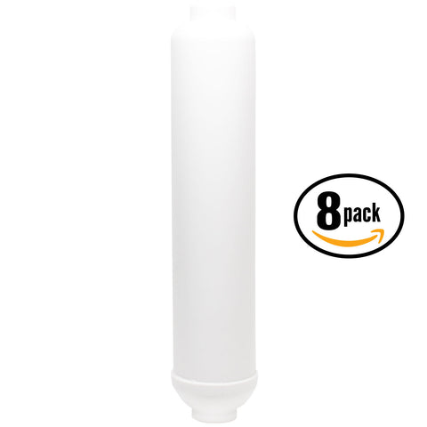 8-Pack 10" Universal Inline Water Filter Cartridge