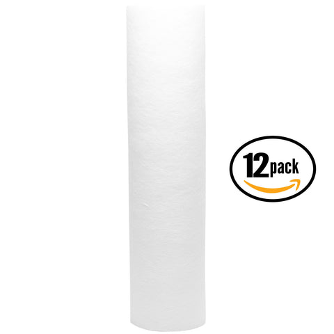 12-Pack Replacement Hydronix HF3-10CLWH38 Polypropylene Sediment Filter